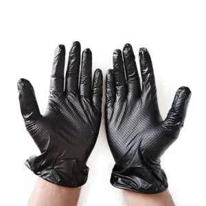 Biodegradable Disposable Gloves with Non-Slip Palms for Safety Use