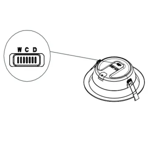 100lm/W High Brightness Indoor Ceiling Lighting Lifud Driver 9W 15W 25W 30W SMD2835 Recessed LED Down Light with 3 in 1 Dimmable CTA Switch Warm Cool Pure White