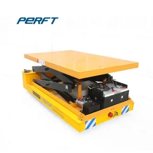 Bulk Container Loading Equipment Hydraulic Lift Platform Transfer Cart / Warehouse Lifting Equipment
