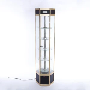 Yiwu Hotter Grand Hexagonal Acrylic and Metal Display Rack with Light