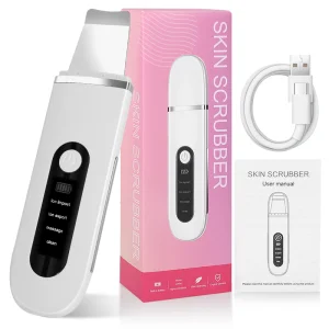Electric Ultrasonic Waterproof Hand Held Household Skin Peeling Machine Pore Cleaner Facial Cleanser Blackhead Remover Beauty