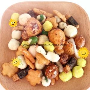 Galletas de arroz coloridas ricas en proteínas y nutrición, bocadillos saludables