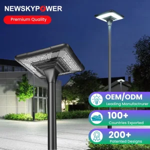 Square Integrated LED Solar Post Light