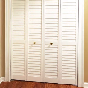 Customization Bifold Closet Swing White Primed 24 Inch Louver Wooden Doors for House
