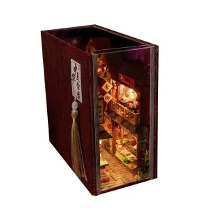 China Chinese Street Book Nook Kit with LED Lights