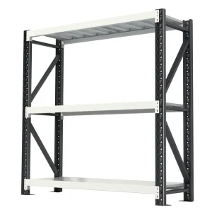 Warehouse Racking System Adjustable 3 Tier Durable Metal Shelves Garage Customizable Industrial Rack