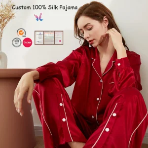 Pijamas de seda pura de lujo al por mayor