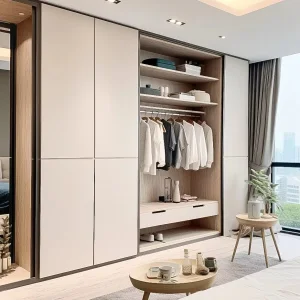 Luxury Modern Space-Saving Eco-Friendly Durable Adjustable Shelves Built-In Wardrobe for Home Bedroom Living Room Furniture