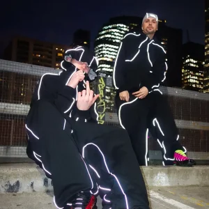 Custom Sportswear Two Piece Pant and Jacket Jogger Set Waterproof Zipper Reflective Nylon Track Suit Windbreaker Tracksuit Men