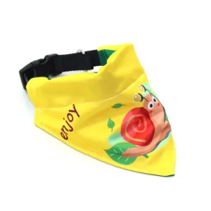 Custom Print Sublimated Dog Scarf Adjustable White Pet Bandanas Accessory