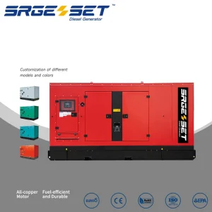 200kw 250kVA مولد ديزل كهربائي مزود بتبريد بالماء وصوت منخفض وصامت