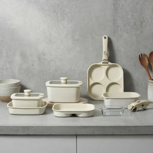 Granite Nonstick Cookware Set - Pfoa-Free for Healthy Cooking