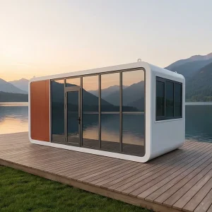 Eco-Friendly Homonculus Cube Container Home with Sustainable Features