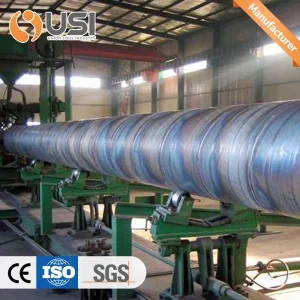 Tubería de acero SSAW, tubería de arco sumergido en espiral, tubería de acero en espiral/ Od: 219mm-4064mm/Wt: 3.2-40mm X70 Tubería SSAW soldada de fábrica, tubería de línea en ASTM