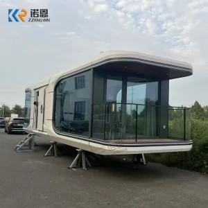 Modern Space Capsule Container Building Prefabricated Smart Pod Compact Cabin for Boutique Hotel Project