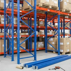 Emr-001 Powder Coated Mobile Warehouse Storage Rack with Heavy Duty Steel