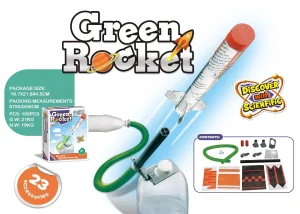 Nuevos juguetes de ciencia y educación para la escuela primaria transfronteriza, experimento de bricolaje, cohete espacial ensamblado, juguetes de ciencia y educación divertidos para la educación temprana de los niños