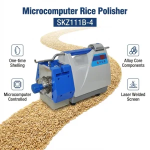 Skz111b-4 Máquina de Pulido de Arroz de Laboratorio 10-90s Equipo de Prueba de Descascarado y Molienda de Arroz Ajustable