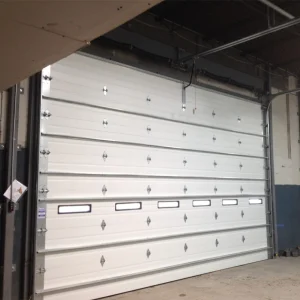 Industrial Automatic Thermal Insulated Sandwich Panel Steel Exterior Sectional Sliding Lifting Overhead Garage Door for Warehouse