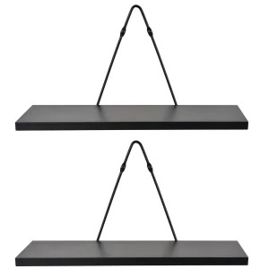 Floating Wooden Shelves for Living Room Wall Organization and Storage