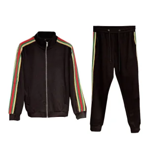 Conjunto de Moletom com Zíper Personalizado e Calças para Homens, Roupas Casuais de Esporte com Logotipo Personalizado para o Outono