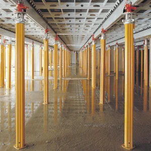 High Strength Adjustable Aluminum Alloy 6061-T6 Anodized Silver Modern Stable Shoring Prop Lightweight Formwork Support Post CE