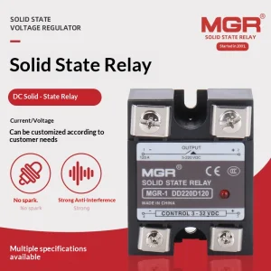 120A DC SSR Meiger MGR-1 DD220D120 Industrial Grade Isolated Non-contact Solid State Relay for PLC Automation Power Control