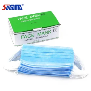 Máscaras Faciais Médicas Descartáveis com Alças de Orelha 3 Camada 3