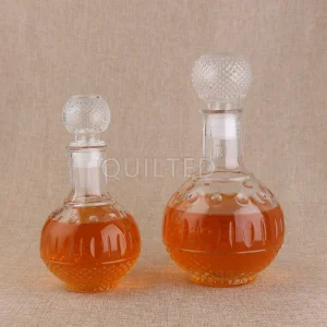 China 500 ml Glass Liquor Whisky Decanter with Airtight Globe Stopper Manufacturer, Suppliers