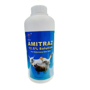 Anthelmintic Amitraz Solution 12.5% Kills Mites, Ticks and Other Ectoparasites with High Efficiency and Low Toxicity