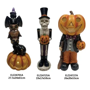 High-Quality Halloween Fiber Clay Collection Spooky Cat Owl