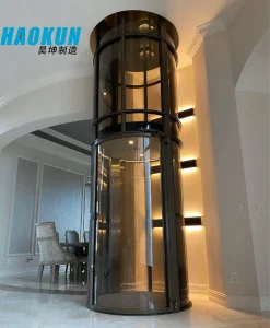Hotel Traction Circular Construction Lifting Equipment Panoramic Automobile Stretcher Moving Sidewalk Industrial Elevator