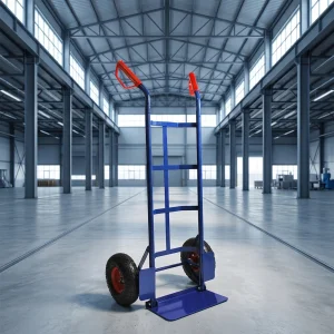 OEM Warehouse Small Storage Trolley Metal Blue Cargo Truck