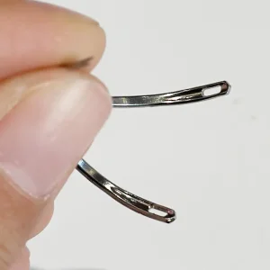 Disposable Medical Stainless Steel Sterile Eyed Suture Needles - 2-Unit Surgical Procedure Pack