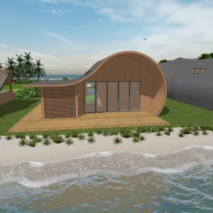 Beachfront Hotel Houses Fast Build Light Steel Structure Hotel &amp; Villa Tiny House with Steel Structure Buildings