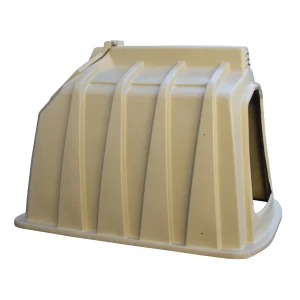 Sheltered Outdoor Calf Hutch for Dairy Farm