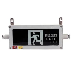Explosion Proof Lighting Exit Signs for Business with Battery Backup Emergency LED Ex Exit Sign Light Annunciator 24V 36V