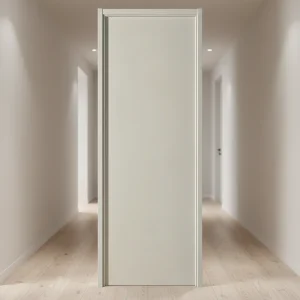 Interior Waterproof Composite Solid Wood PVC Veneer Door with Minimalist Design 200+ Colors Quick Install for Villa Bedroom