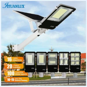 Manufacturer Price 60W/100W/120W/240W/360W/500W Aluminum Waterproof IP67 Solar LED Street Lights for Rural Areas and Roads