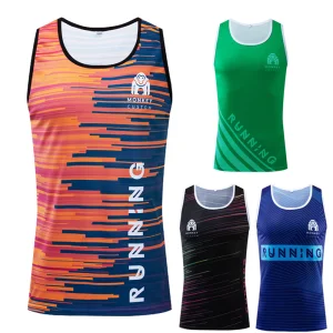 Running Gym Polyester Breathable Plus Size Unisex Tank Top