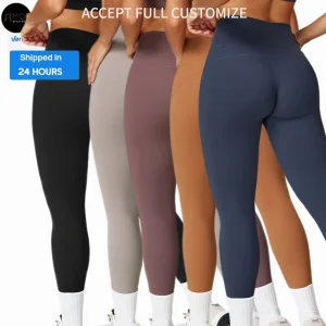 Women's High-Waisted Yoga Pants Naked Feel Slimming Leggings Solid Pattern Workout &amp; Gym Sport Pants Plus Size Training Pants