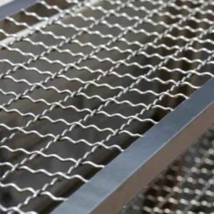 3X3 Mesh 304 Ss 316 Net Woven Metal Stainless Steel Wire Crimped Mesh