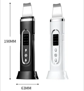2024 Hot Sale Ultrasonic Spatula Facial Scraper Deep Cleaning Skin Scrubber Ultrasonic Exfoliator Beauty Machine