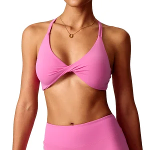 Naked Yoga Suit Women's Active High Support Quick-drying Spandex/Nylon Solid Sports Bra Outdoor Running Beauty Back Fitness