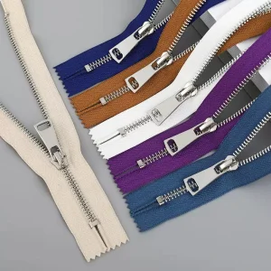Wholesale Factory Custom Jacket Zippers Double Slider Open Closed End #3 #5 #8 Zinc Alloy Metal Zipper