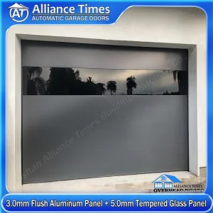 Villa Style Flat-Panel Flush Aluminum Garage Doors Sleek and Elegant Aluminum Alloy Construction Quiet Operation
