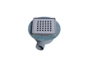 China Square 304 Stainless Steel Horizontal Floor Drain