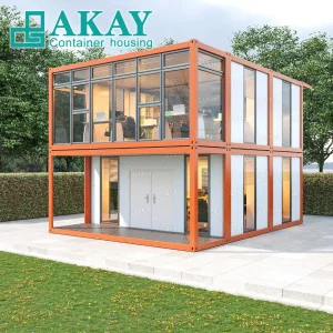 Casa Contêiner Expandável Prefabricada de Luxo Sustentável em Estrutura de Aço Temporária para Moradia Econômica Preço de Edificação Prefabricada
