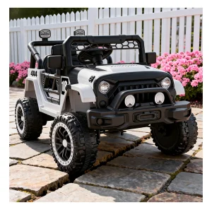 Baby Electric Double Drive Ride-On Car MP3 Music Player Custom Design Push Handle Smooth Rolling Wheels Plastic Body Indoor