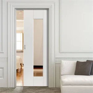 Prima Latest Fashion Wood Interior Modern French Doors with Glass New Design Interior Doors Series Barn Interior Door